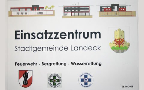 Fahrzeugsegnung und Spatenstichfeier für das neue Einsatzzentrum Landeck