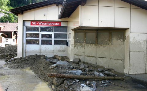 Hochwasser und Vermurungen im Bezirk Landeck