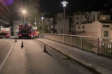 Verkehrsunfall mit anschließendem Sucheinsatz in Fließ