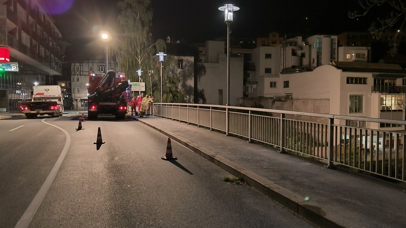 Verkehrsunfall mit anschließendem Sucheinsatz in Fließ