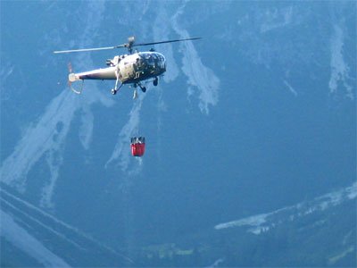 Waldbrand in Pfunds