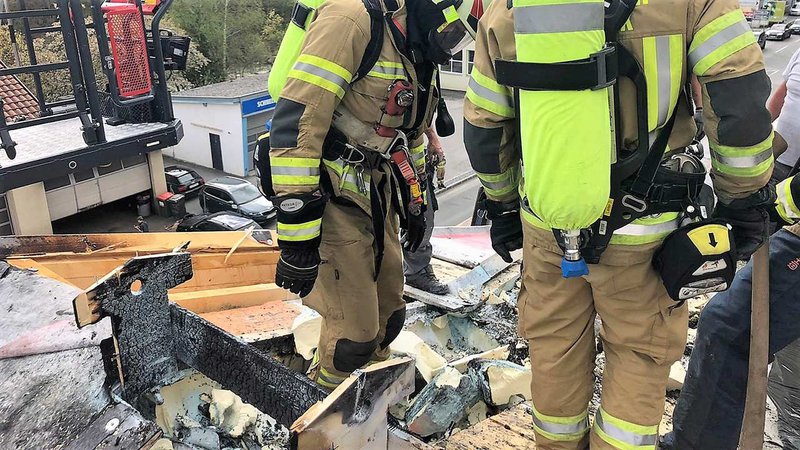 Dachstuhlbrand durch Flämmarbeiten