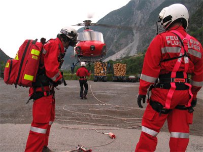 Waldbrand oberhalb von Zams