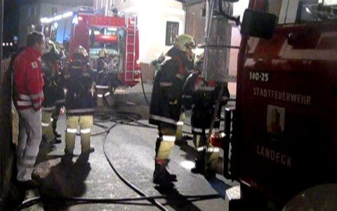 Zimmerbrand in einer Landecker Schneiderei