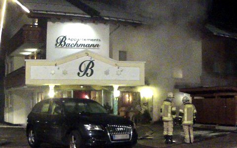 Brand einer Wellnesslandschaft in St. Anton
