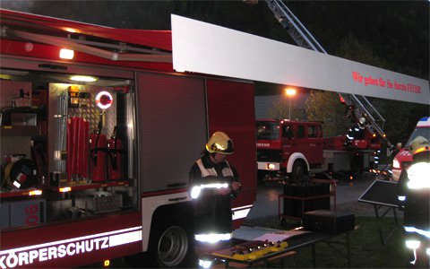 Übung im Gewerbegebiet "Fließer Au"