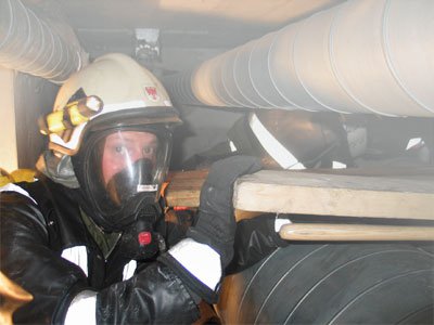 Glimmbrand in der Spinnerei Landeck