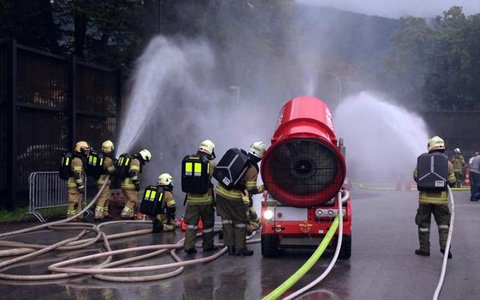 Feuerwehr-Alpin-Messe Vorführung der FF Landeck