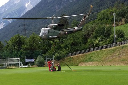 Blitzschlag verursachte Waldbrand in Stanz