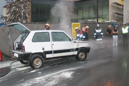 Autobrand in Landeck