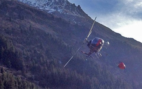 Waldbrand in Galtür