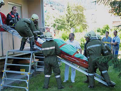 Hilfeleistung für das Rote Kreuz Landeck