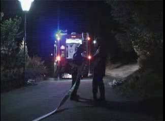 Brand eines Unterstandes im Wald oberhalb von Landeck