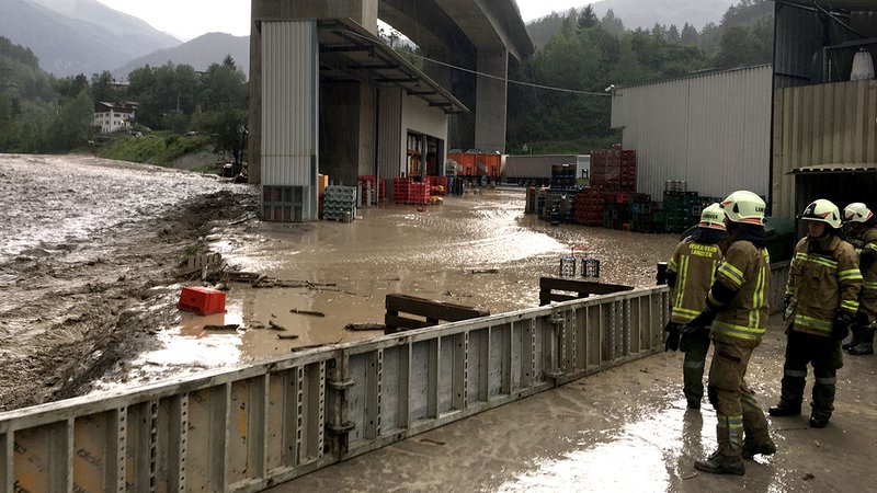 Muren nach Starkregen im Stanzertal
