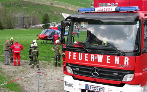 Waldbrand in Ischgl