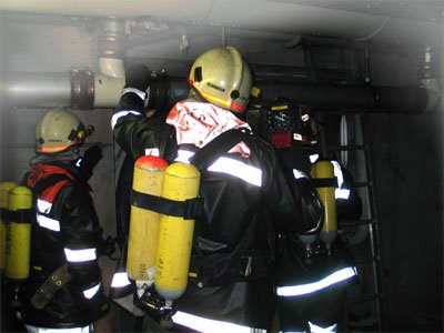 Glimmbrand in der Spinnerei Landeck