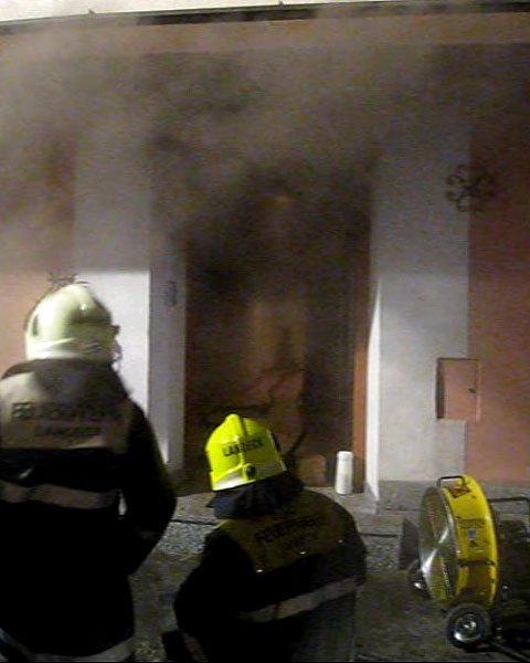 Zimmerbrand in einer Landecker Schneiderei