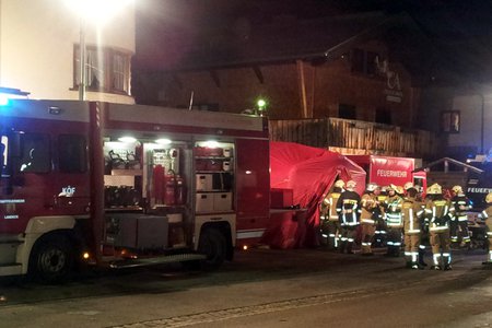 Brand einer Wellnesslandschaft in St. Anton