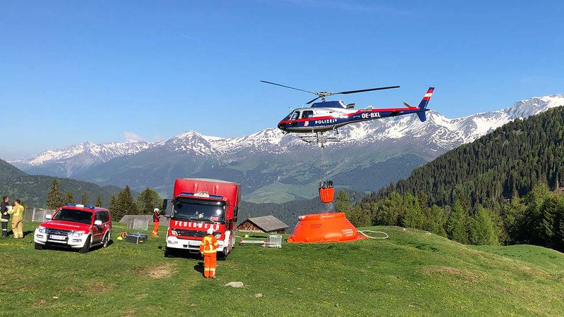 Waldbrand in Nauders