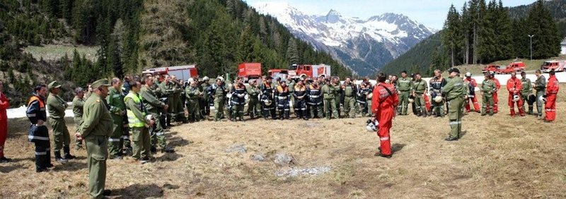 Hubschrauberübung in Ischgl