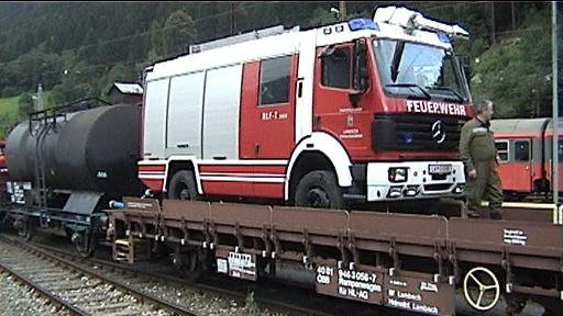 Übung im Zammer Bahntunnel