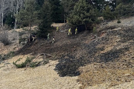 Waldbrand in Ladis