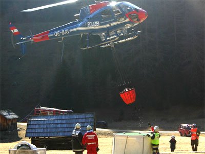 Waldbrand in Pfunds