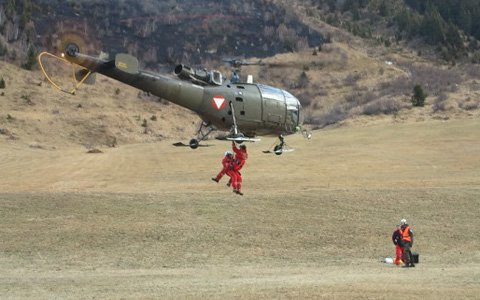 Waldbrand in Galtür