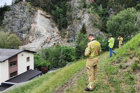 Felssturz bei Baustelle der Schlossgalerie