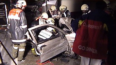 Schwerer Verkehrsunfall im Perjentunnel