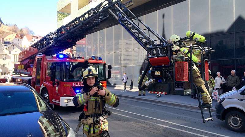 Brandalarm in der ehemaligen Metzgerei Zangerl
