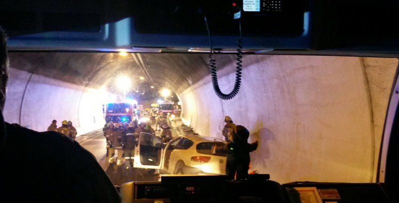 Verkehrsunfall im Pianner Tunnel