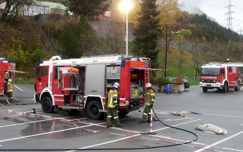 Atemschutzübung bei Handl-Tyrol in Pians