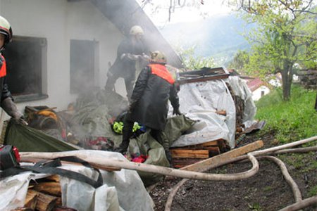 Brand eines Wohnhauses in Stanz