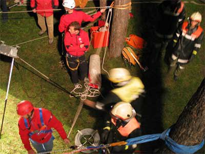 Übung mit der Bergrettung Landeck