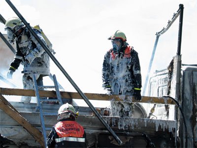 LKW-Brand in Bruggen