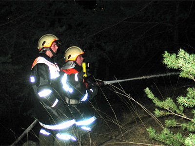 Waldbrand in Landeck / Ortsteil Perjen