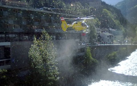Wassereinsatz für die Feuerwehr und Wasserrettung Landeck