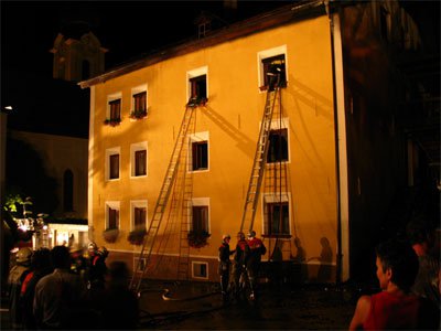 Großbrand in Pfunds
