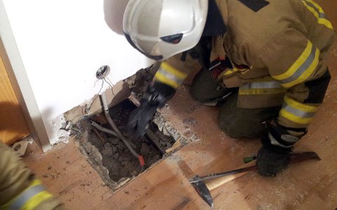 Kaminbrand in Landeck, Urichstraße