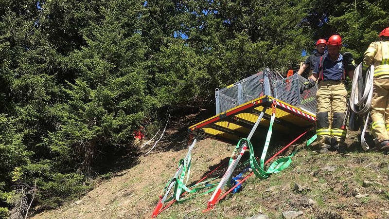 Waldbrand in Nauders