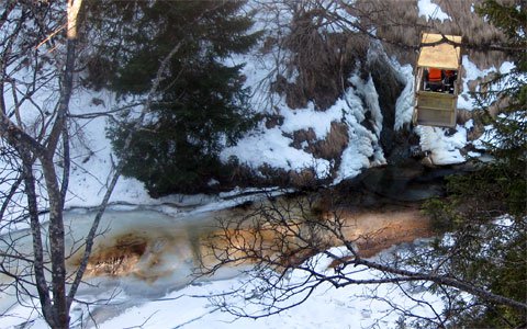 Mineralölaustritt in Serfaus