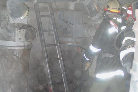 neuerlicher Schwelbrand in der Spinnerei Landeck