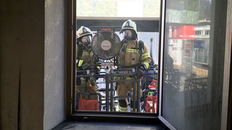 Brandalarm in der ehemaligen Metzgerei Zangerl