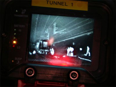 Tunnelübung in der Bahnumfahrung Zams