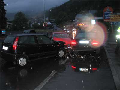 Verkehsrunfall in Landeck/Bruggen
