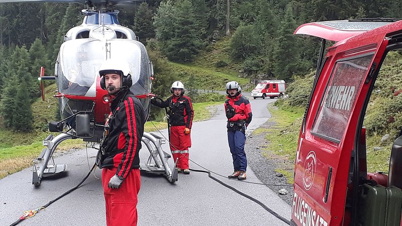 Waldbrand nach Blitzeinschlag im Kaunertal