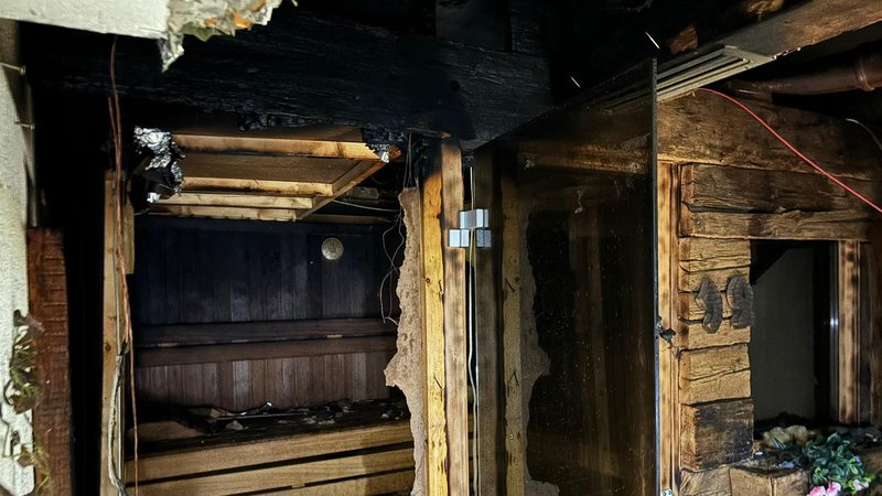 Saunabrand in einem Hotel im Kaunertal