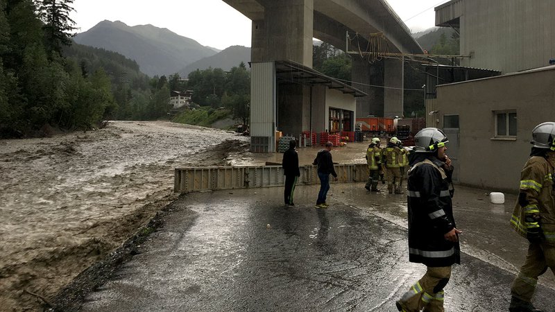 Muren nach Starkregen im Stanzertal