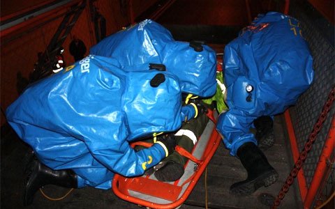 Gefahrenstoffübung im Pianner Tunnel